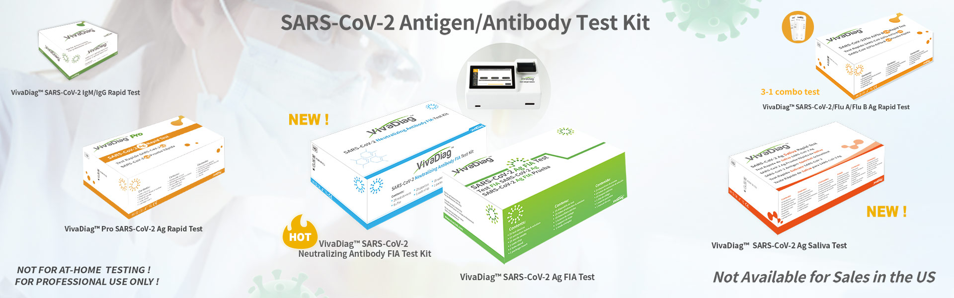 VivaDiag Antibody Test is a serology test to detect the IgM/IgG antibody in COVID-19 patients. It is CE marked and registered at Australia, Singapore and etc.